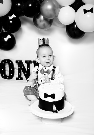 Nate's 1ST BDAY cake Smash! (24)
