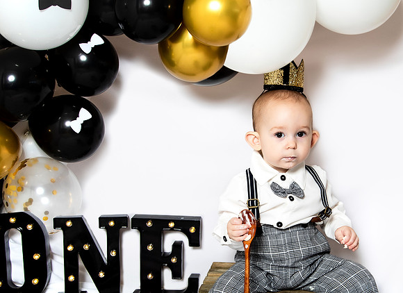 Nate's 1ST BDAY cake Smash! (15)